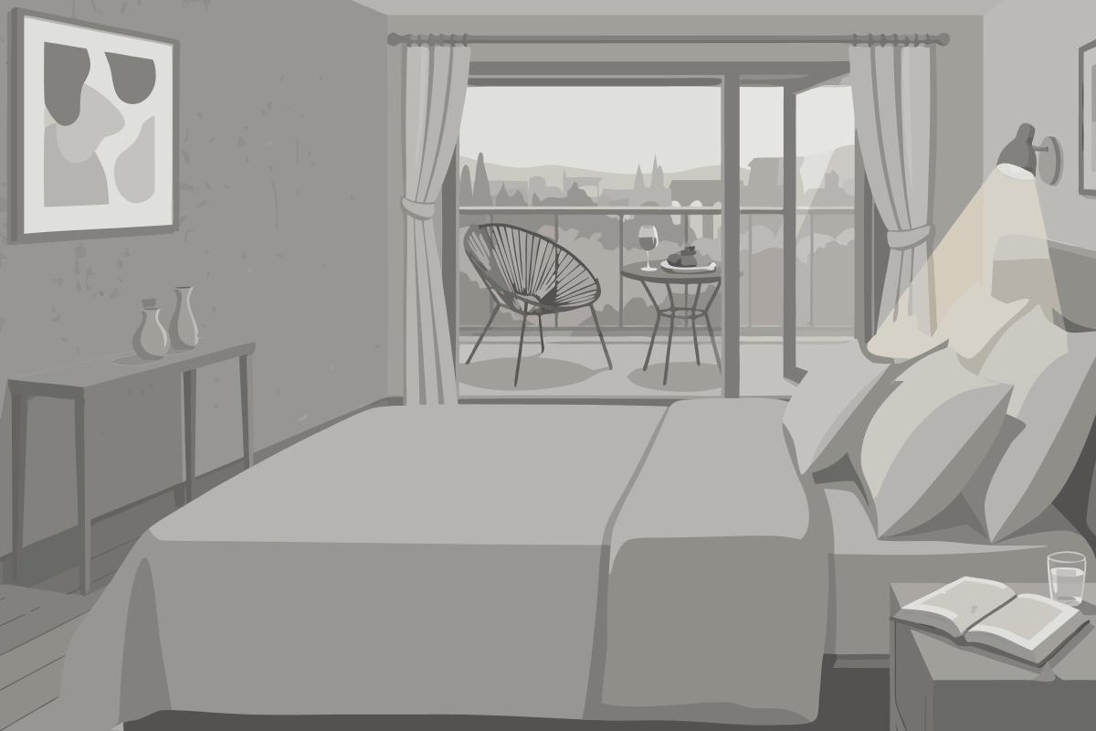 Chambre Double avec Patio